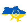 Ukraine, landkort, hvid